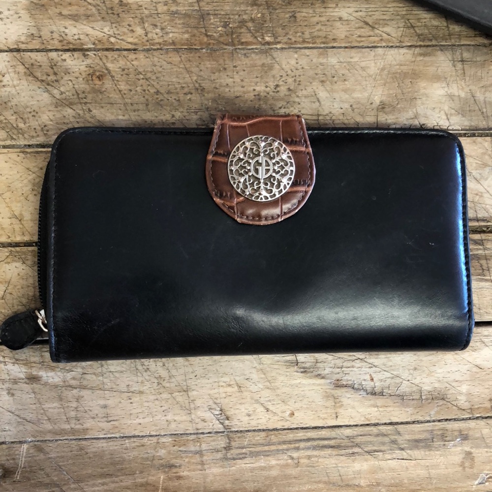 Vintage Tong Guang Genuine Leather Black wallet